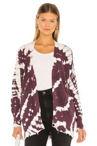 NEW M/L Young Fabulous Broke Indi Cardigan Raisen Starburst REVOLVE MSRP $150